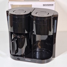 Severin KA 9315 Doppel Kaffeemaschine Schwarz Duo-Filterkaffeemaschine DEFEKT!