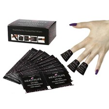 200 SCATOLA Rimuovi Involucri Smalto Acetone Puro UV/GEL LED Immergiti ⭐⭐⭐⭐⭐⭐