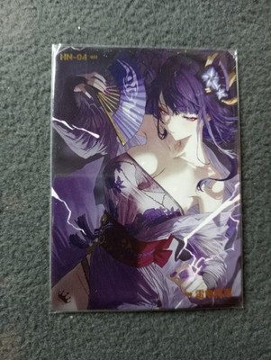 Raiden HN04 genshin N34 Dimension roaming Goddess Story Waifu Anime Card