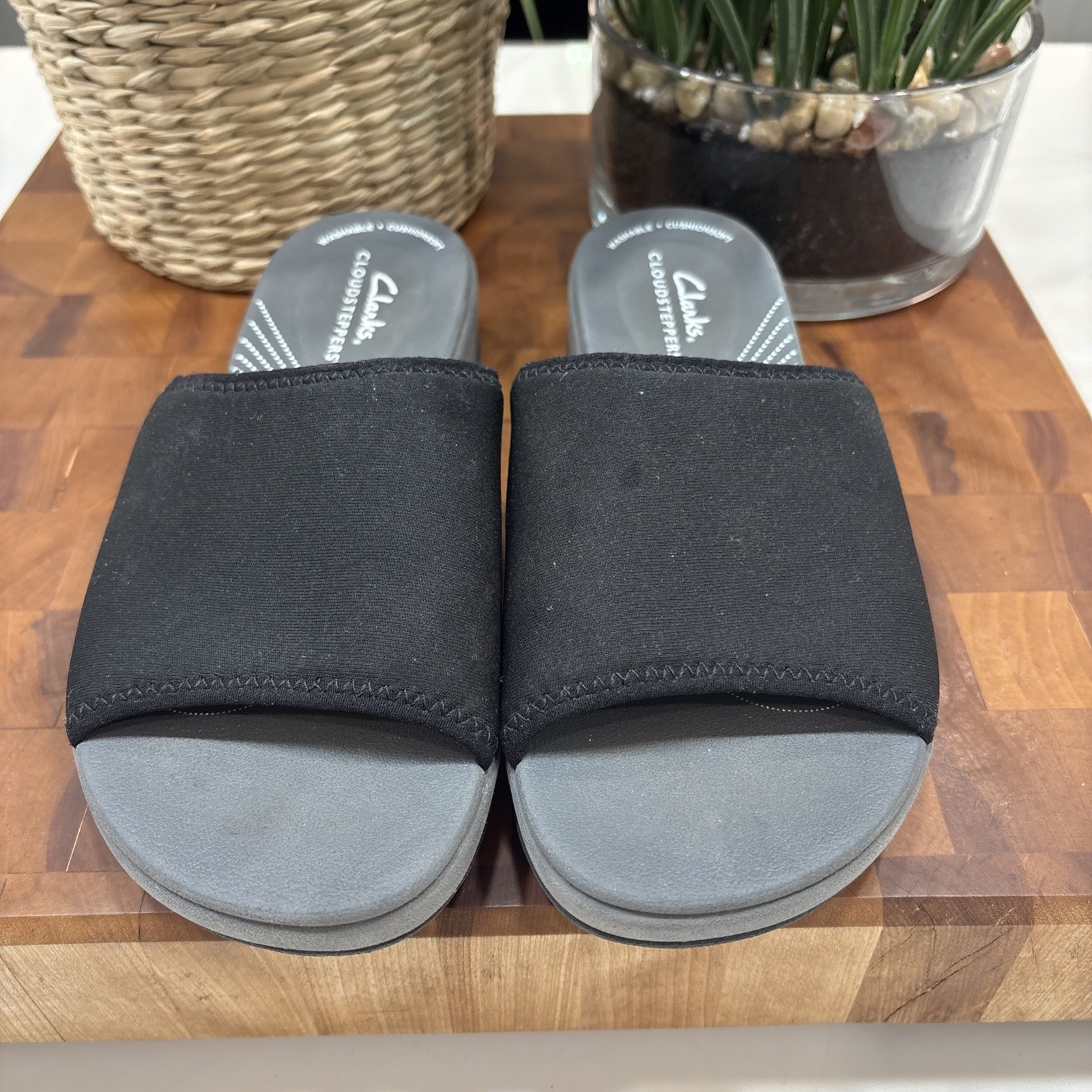 Clark’s Cloudstepper Slip On Cushion Soft Black A… - image 2