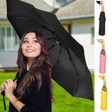 1PC Duck Umbrella 3-Fold Umbrella Umbrella Cute UV Protection Duckhead Handle