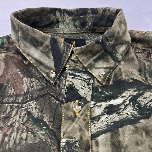 Browning Shirt Mens Extra Large Green Camouflage Odorsmart Break Up Infinity - Picture 11 of 23