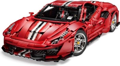 Cada C61043 -  Static Red Super Car + Dynamic Pack Optional - Klemmbausteine
