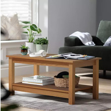 Home Malibu Coffee Table Natural | Modern Living Room Wooden Coffee Table