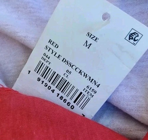 Disney Red Mickey Mouse American Flag Print romper Wmns M 4th Of July Disneyana - Picture 5 of 5