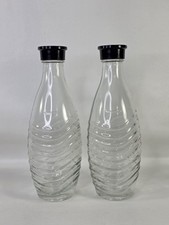 2- SODA STREAM Glass Sparkling Water Carafe, ...