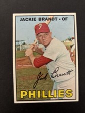 1967 Topps Jackie Brandt #142 Phillies Ex-exmt