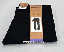Eddie Bauer Men’s Canvas Utility Stretch Pants, Black, Size 30X29