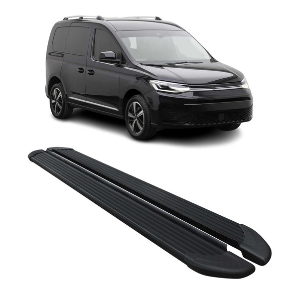 Seitenschweller Trittbretter Schweller FüR VW Caddy 2020-2024 L1 Kurzer Schwarz-image