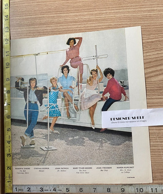 10 Popular Actresses Mary Tyler Moore 2 pg. 1961 Fashion Magazine Photograph