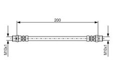 Flexible de frein BMW 524