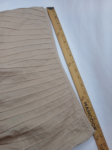 Tommy Hilfiger women's skirt size 12 tan Eyelet lace pleaded 100% cotton lined - Picture 8 of 9