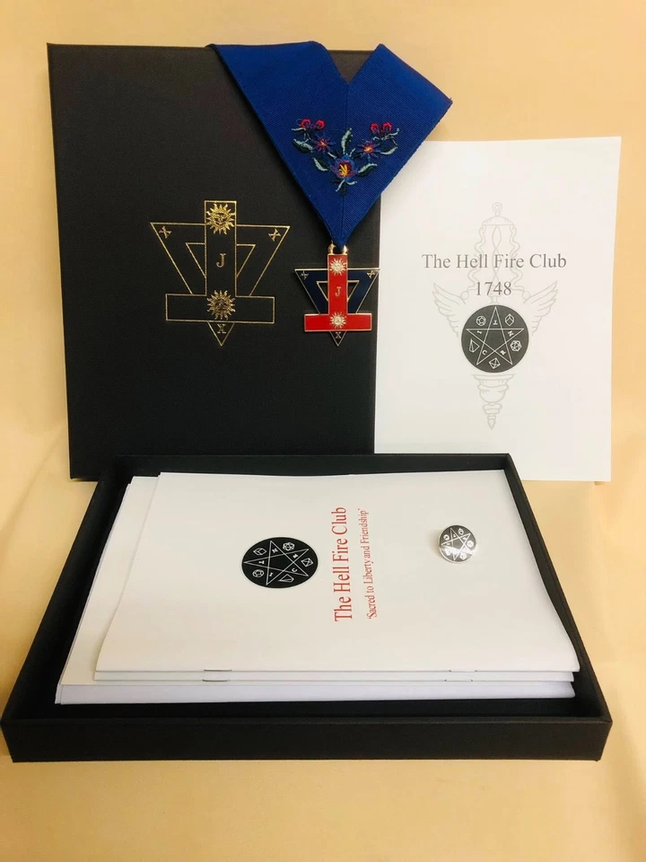 Hell Fire Club Initiation Secret Symbols Jewel Badge Membership Thelema Occult - Image 4 of 4
