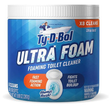 Ultra Foam Toilet Bowl Cleaner - Provides Up to 8 Cleans - Citrus Scent - Fights