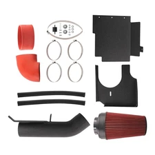 Performance Cold Air Intake for GMC Sierra 3500 6.0L V8 2001-2006 Red Aluminum