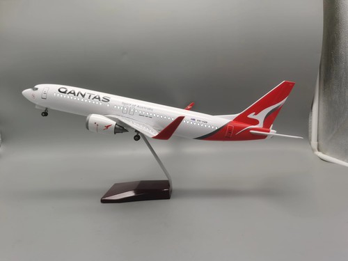 47Cm 1/80 Scale B737 Australia Qantas Airlines Model Airplane Diecast Resin with - Picture 11 of 14