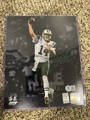 Sam Darnold signed Autographed NY JETS 8 x 10 photo /coa