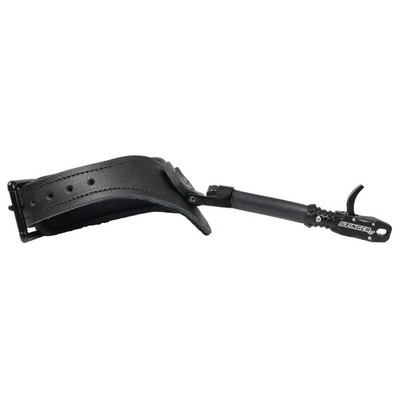 T.R.U. BALL ARCHERY Stinger XT Black Buckle Release, Black Leather Strap, XLarge