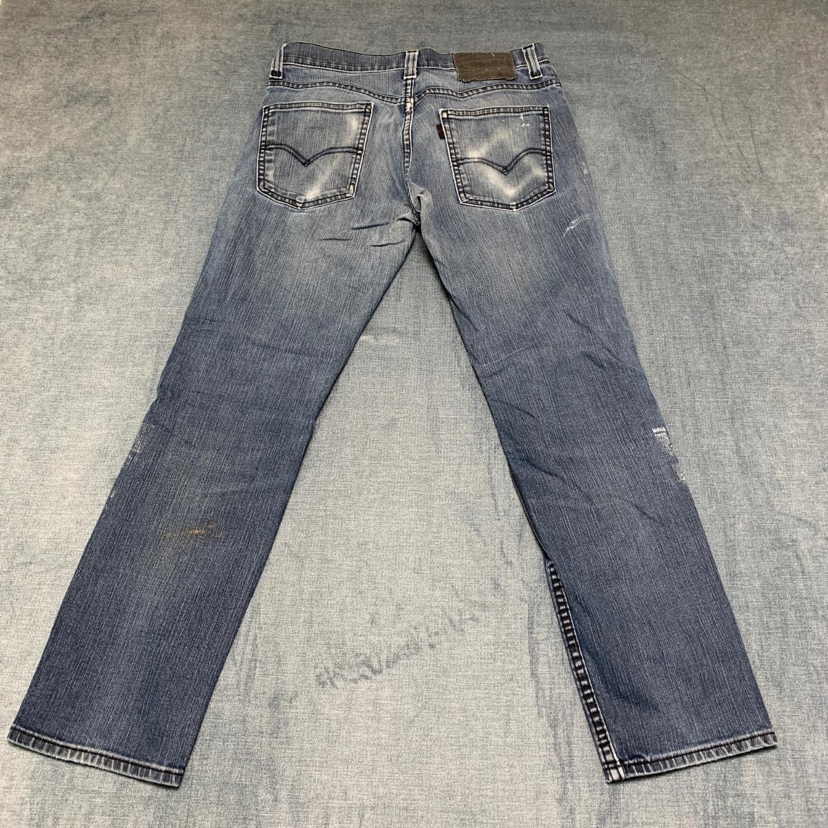 Men 30x30 Blue Denim Medium Wash Pockets Everyday Wear Strai