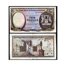 SCOTLAND 10 Pounds 1975 - VF - Pick 338