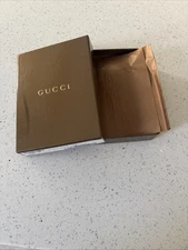 Authentic Empty GUCCI BOX Small Brown Accessories Box Jewelry Pendant Box