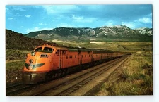 City Of Portland Union Pacific EMD Passenger Train 987 Inkom Idaho VTG Postcard
