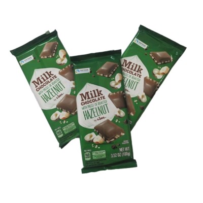 Lidl 3pk Milk Chocolate With Pieces Of Roasted Hazelnut