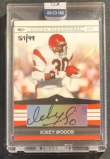 Ickey Woods 2016 Panini Honors Playoff SILVER SIGNATURES Autograph #/99 #SS-IW