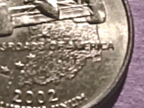 2002 Indiana ERROR Quarter R+Cud Between "AMeRICA" - Picture 5 of 6