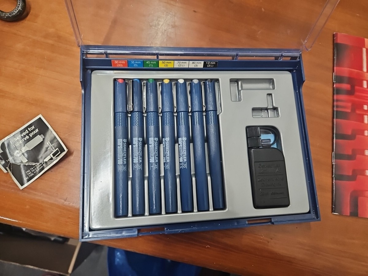 STAEDTLER mars matic 700 S9 Set of 7 technical pens in case