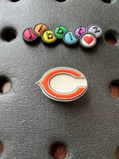 Chicago Bears NFL Authentic Jibbitz Shoe Charm for Crocs. Rare 1st Gen. NEW 