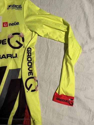 Subaru Castelli Skittles Cycling Jersey Full Zip Mens Small Brand New NWT Neon - Picture 2 of 14