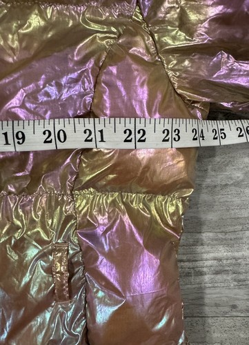Fabletics Palmer Shine Puffer Womens Jacket Plus Size 2X Iridescent NEW - Picture 4 of 10