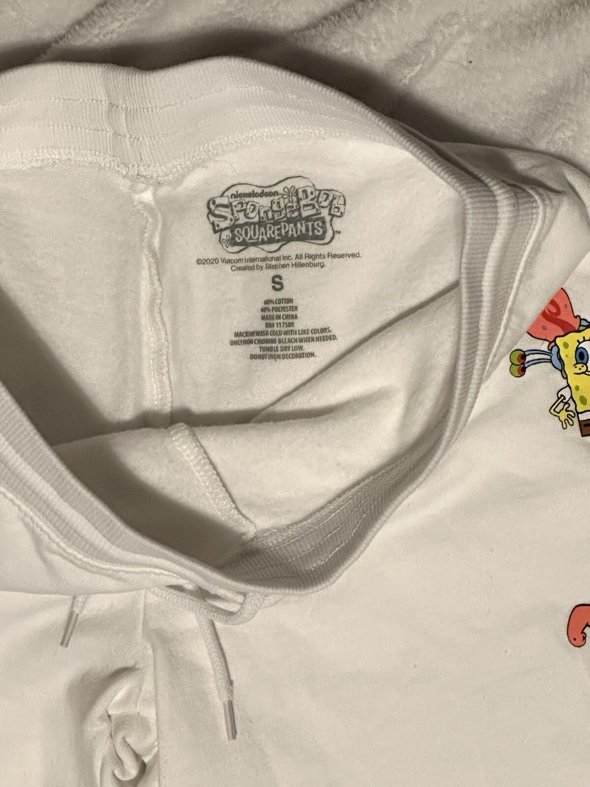 SpongeBob Square Pants Sweatpants Size Small - image 3