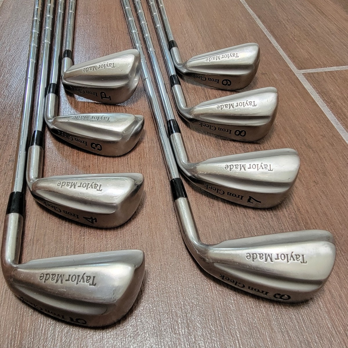 Vintage Set 8 x Golf Club TaylorMade Iron Cleek TayLite