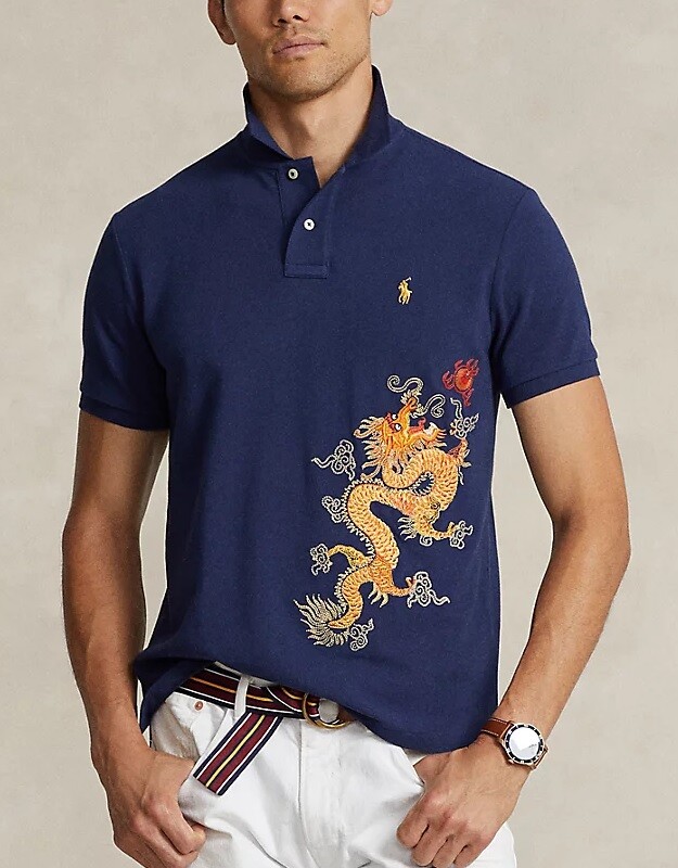 Polo Ralph Lauren Men's Custom Slim Fit Dragon Polo Shirt | eBay