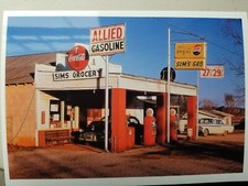 SIM'S GROCERY ALLIED GASOLINE SERVICE STATION PEPSI COLA  5x7 REPRINT