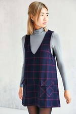 Urban Outfitters Cooperative Schoolgirl Layering Shift minidress size M