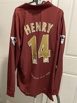 Thierry Henry Nike FC Arsenal 05/06 Size XXL French Player Thierry Henry Nike FC Arsenal 05/06 Size XXL French Player