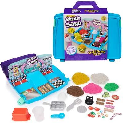 Kinetic Sand Kunststoff Kinetic Sand Kit Koffer Grill N'Scoop Diner