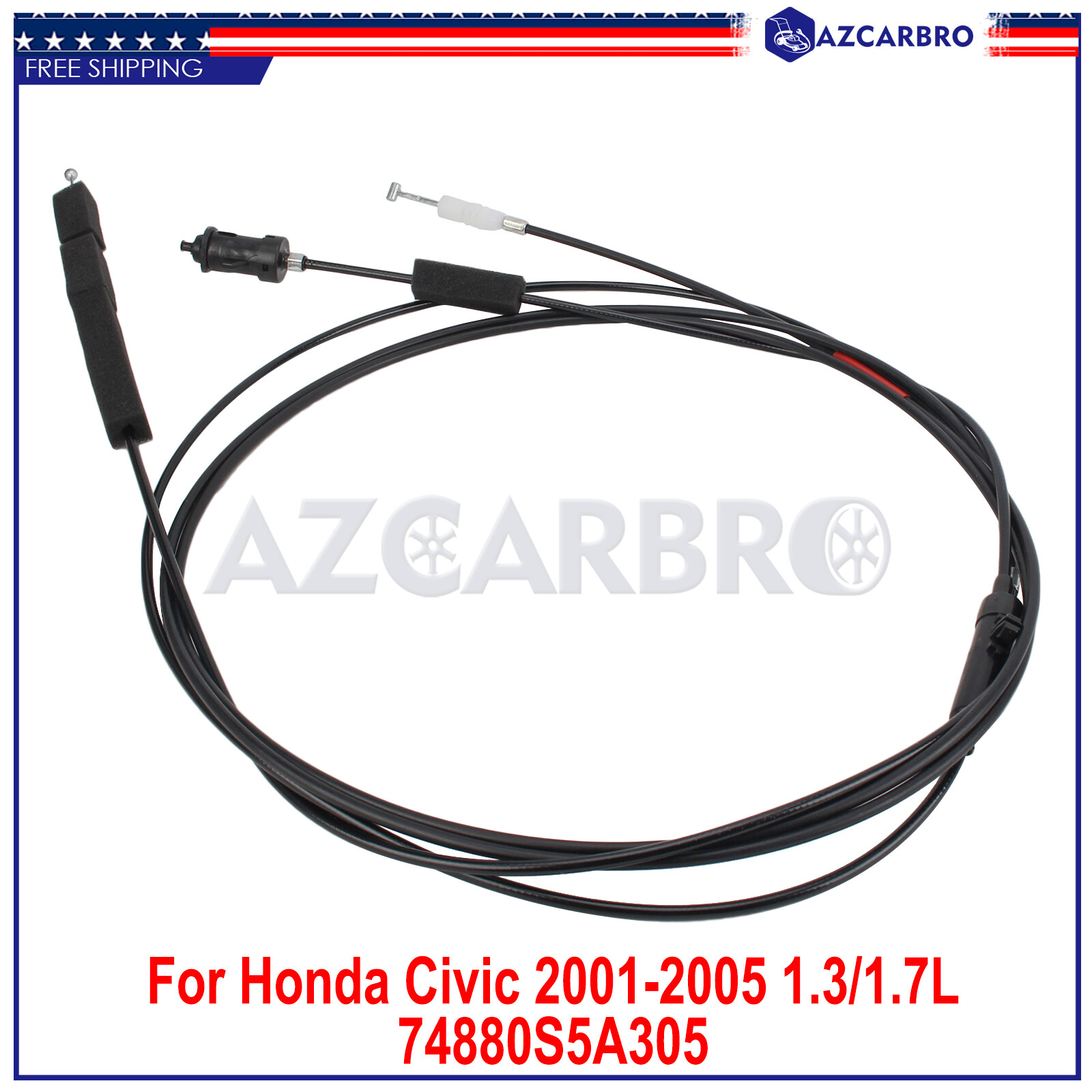NEW Trunk Lid Fuel Door Release Cable For Honda Accord 200307 3.0L
