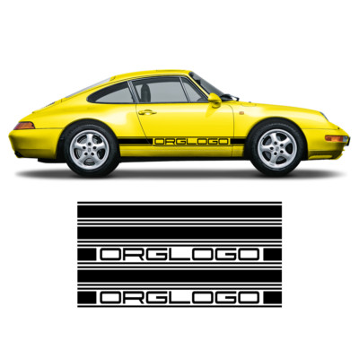 Bold Side Stripes in one color for Carrera 1979 - 1996