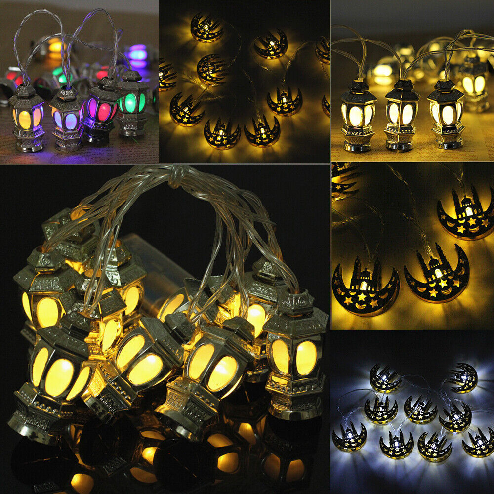 10 LED Ramadan and Eid LED String Fairy Light Islamic Party Decor Lantern Castle