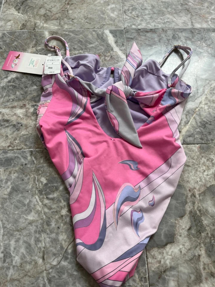 Nuevo con etiquetas Traje de baño Oceanus Shara lentejuelas talla pequeña Neiman Marcus $340 Foto 3 de 4
