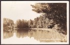 Lake Ann, Michigan RPPC 1939 Lone Lake Scene Real Photo Postcard