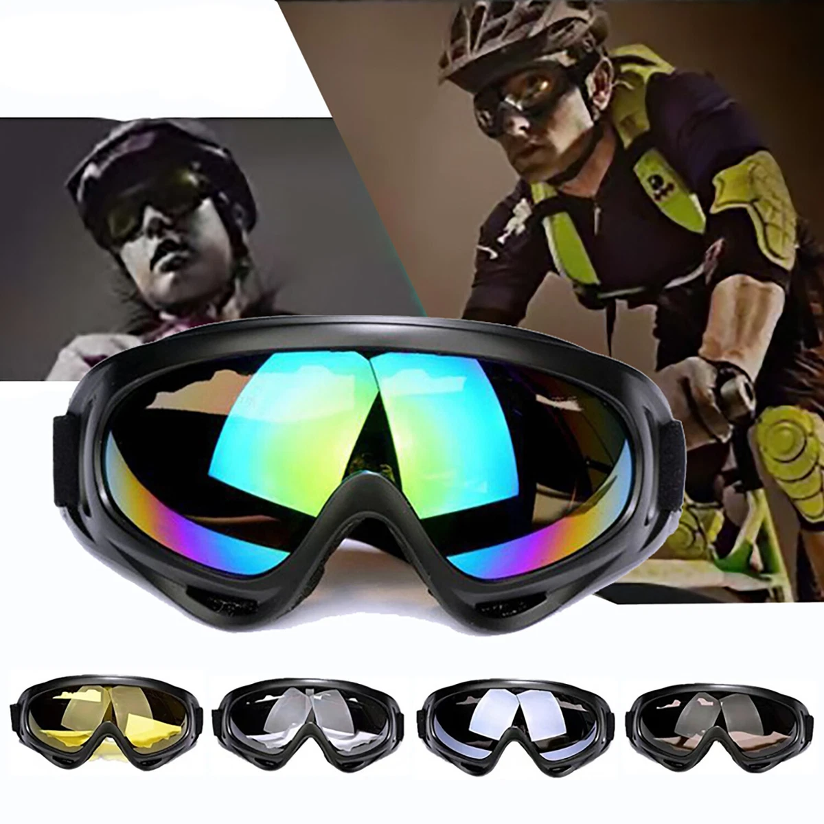 Winter Sports Ski Goggles Anti-Fog UV Snow Snowboard Skiing Sunglasses  Glasses