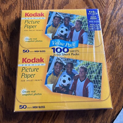 Kodak Premium Picture Paper 4 x 6 inch 041778370780 50 sheet