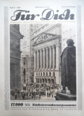 FÜR DICH 9 - 1926 New York Börse US-Film-Komiker Charlie Chaplin H. Lloyd Keaton