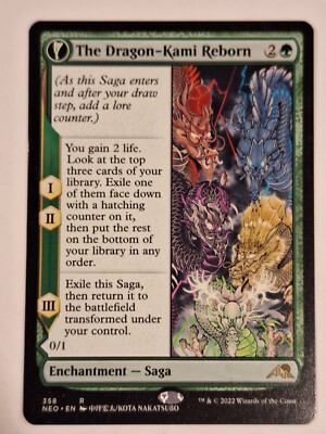 The Dragon-Kami Reborn - Kamigawa: Neon Dynasty - Magic the Gathering MTG Nice!