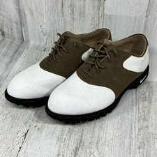 Nike Zoom Air Kempshall Last Leather Golf Shoes White Brown Men’s Size 7.5